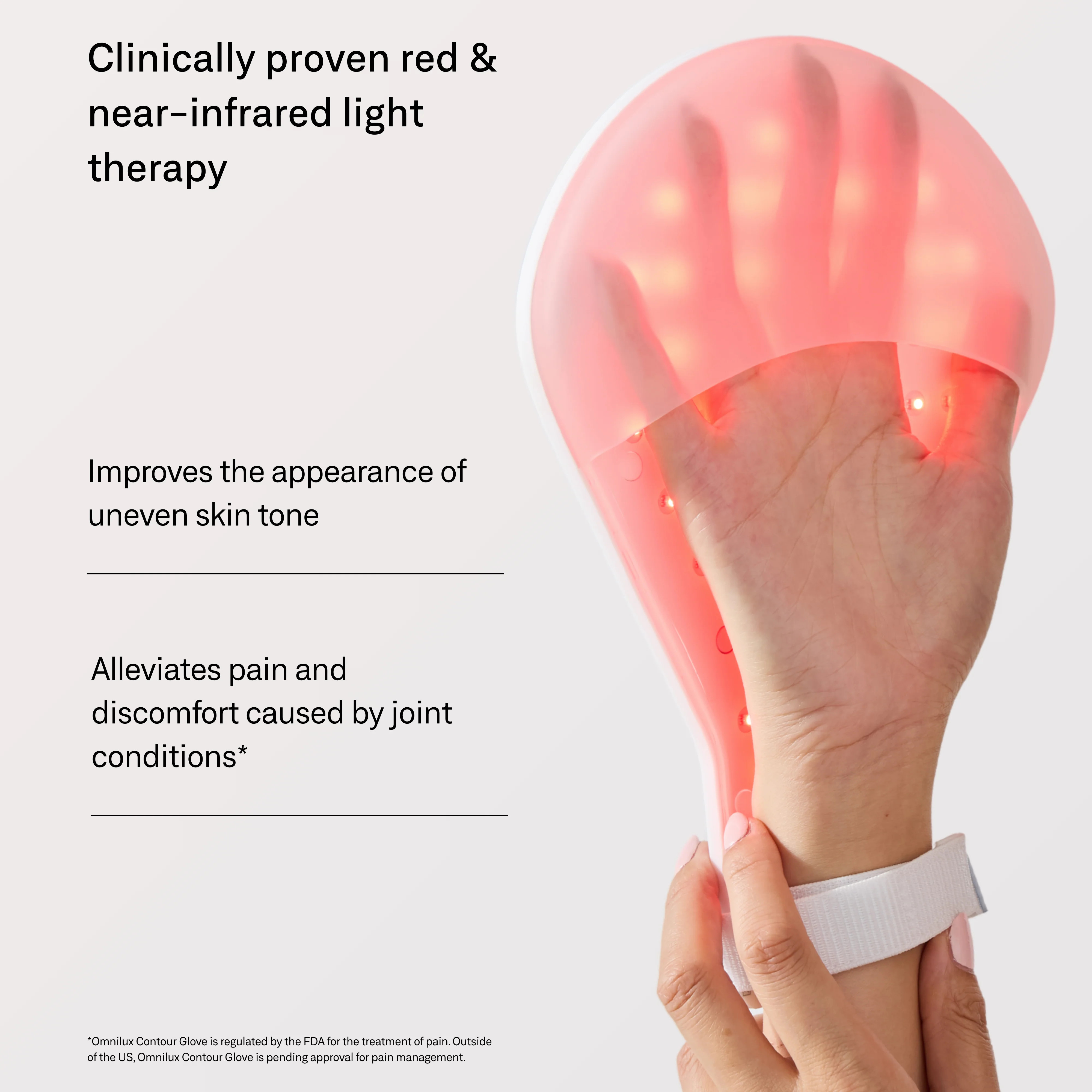 Omnilux Contour Glove | LED Device for Hands | Omnilux