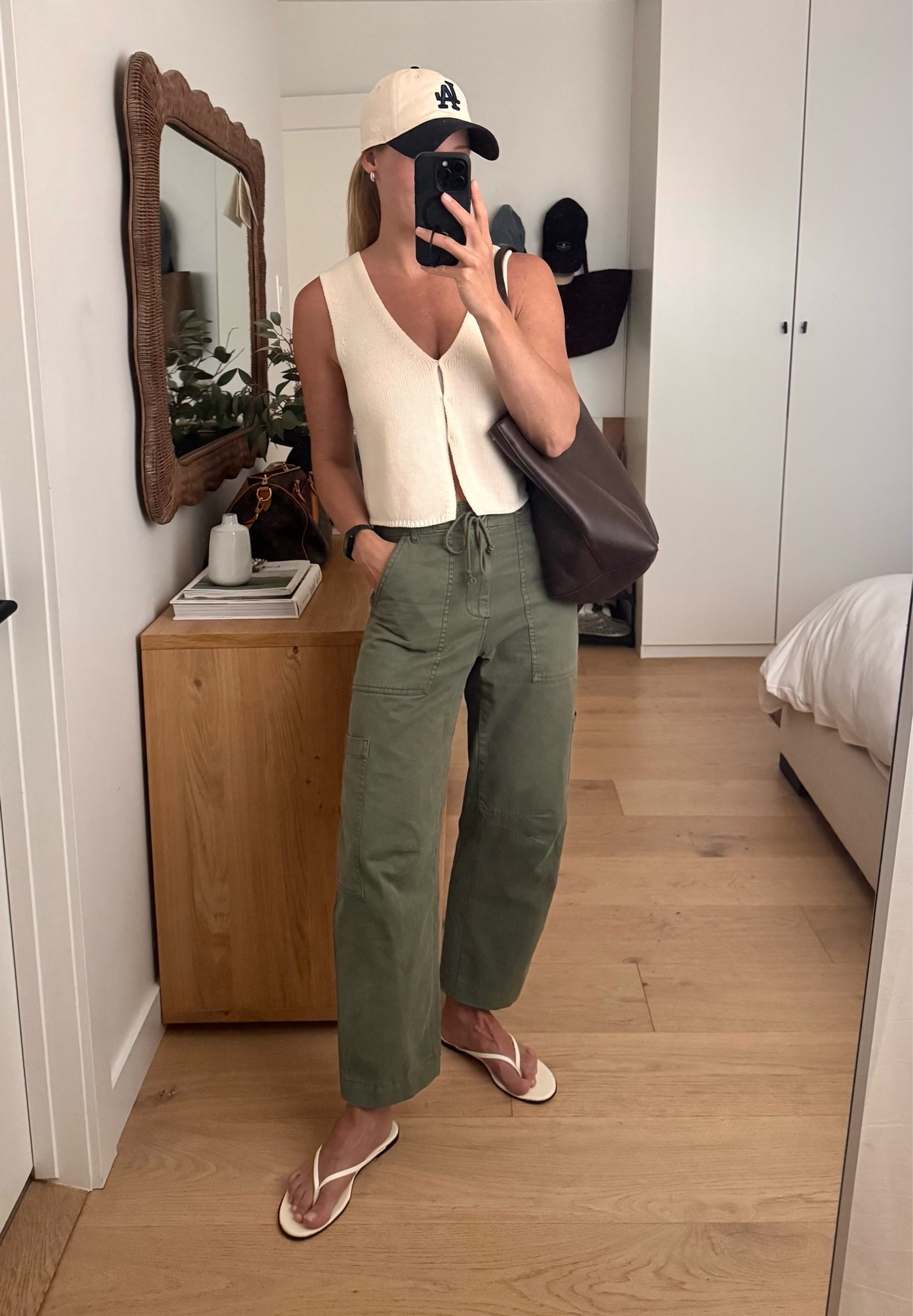 Casual summer outfit / mom outfit / pistola Sabrina cargo pants outfit / easy outfit / summer style - wearing a 25 in the pants (they run large), top is on sale! True to size

#LTKcanada #LTKsummer #LTKsale