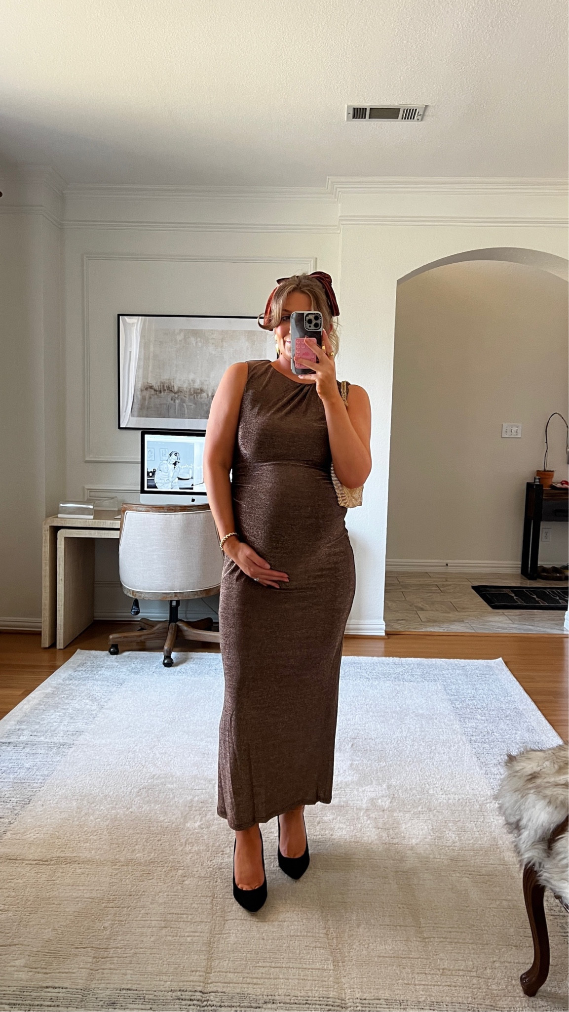 Loving this dress for the Holidays! Doubles as a New Year’s Eve dress! NYE outfit, NYE dress, holiday outfit, bump friendly dress.

Use code BESTDEAL25 for 25% off

#LTKHoliday #LTKStyleTip #LTKBump