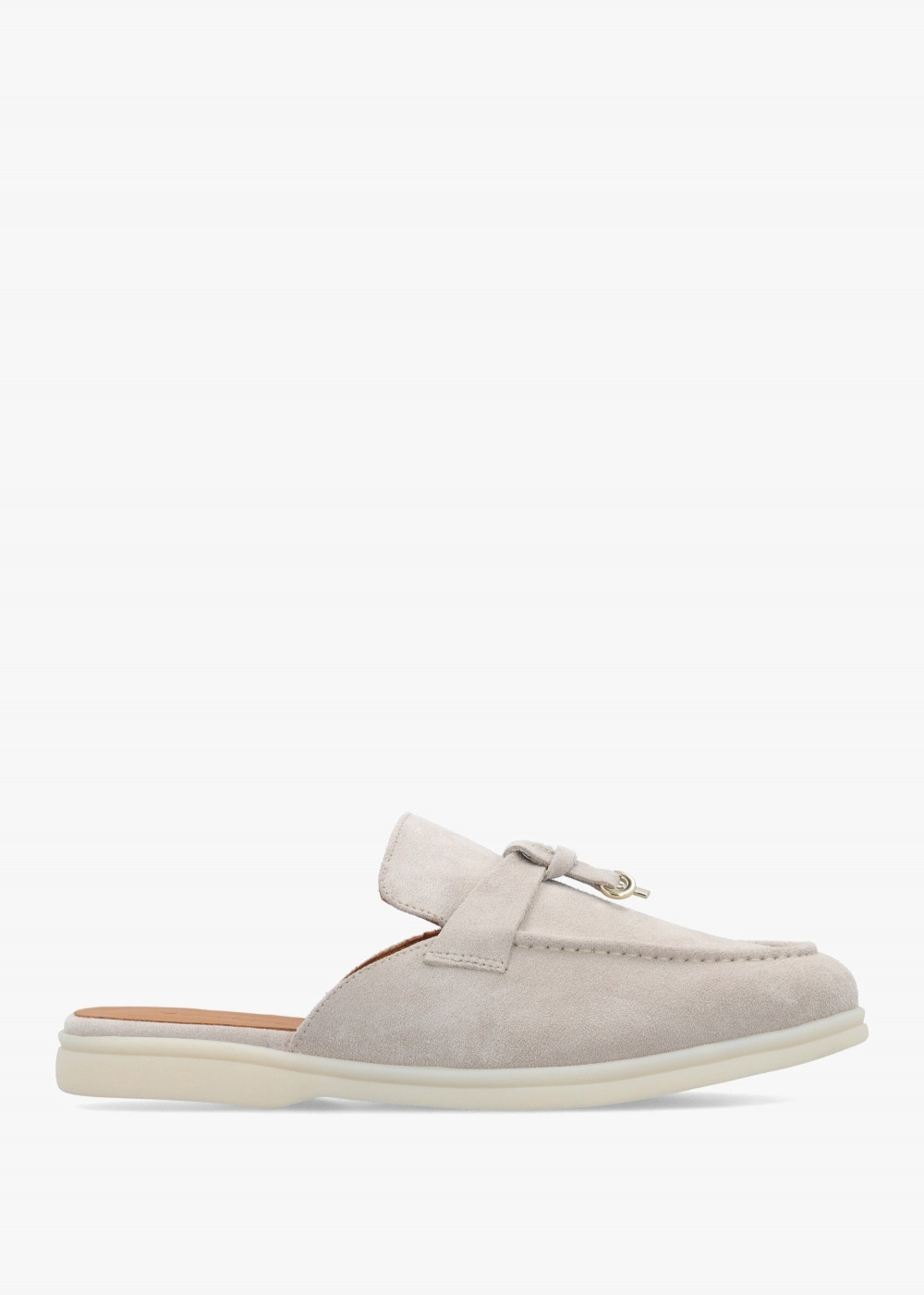 Siani Grey Suede Loafer Mules | Daniel Footwear (UK)