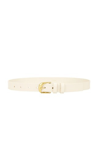 FRAME Twist Buckle Belt in White. | Revolve Clothing (Global)