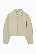 MINIMAL CROPPED JACKET - LIGHT BEIGE - COS | COS UK