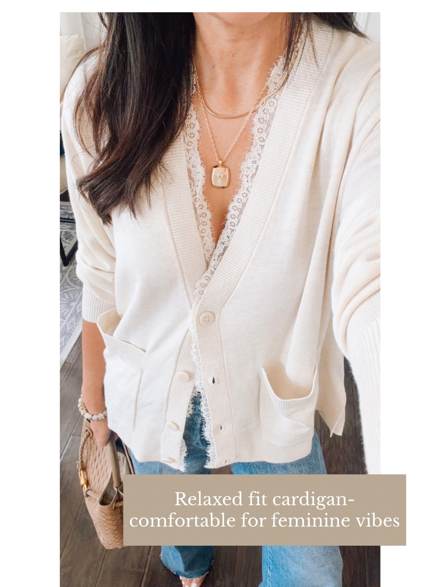 Found this cardigan stocked! - relaxed fit, I’m wearing a small

#LTKootd #LTKOver40