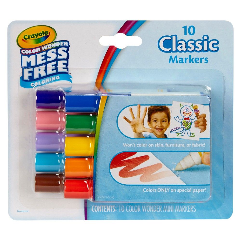 Crayola Color Wonder Markers - 10 Classic Colors | Target