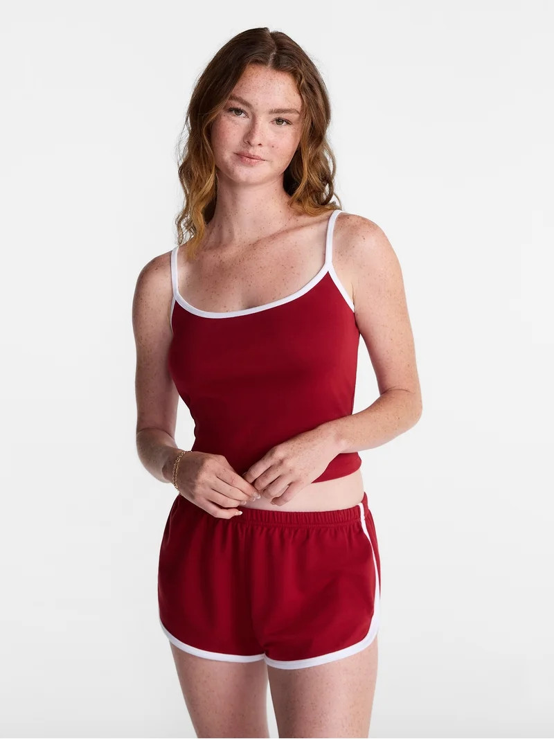 No Boundaries Sports Tank Top and Shorts Sleep Set, 2-Piece, Women's XS-XXL | Walmart (US)