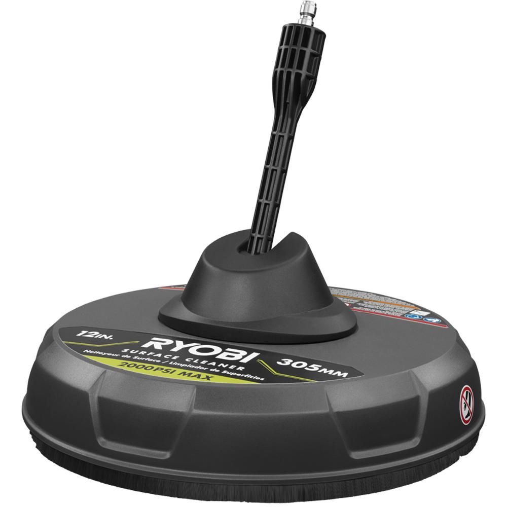 RYOBI 12 in. 2000 PSI 1.4 GPM Quick Connect Surface Cleaner for Electric Pressure Washers | The Home Depot