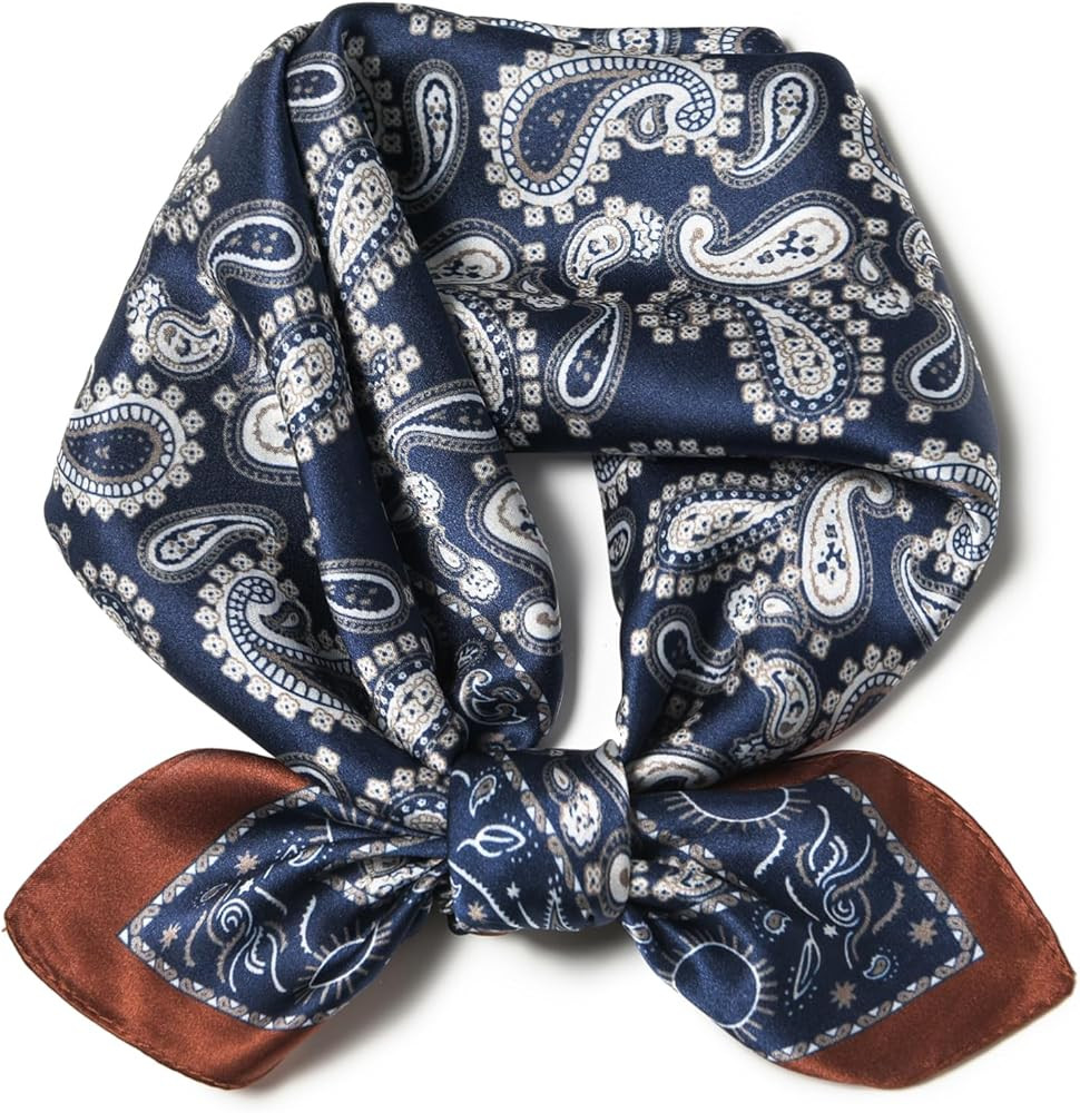 SHIROUYU 100% Real Mulberry Silk Scarf -21'' x 21''- Lightweight Neckerchief –Women Men Small S... | Amazon (UK)