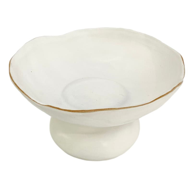 Crosby St White Ceramic Plate, 7.5" | At Home