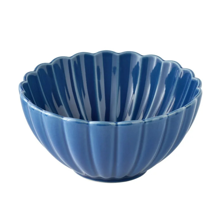 The Pioneer Woman Colette Stoneware Cereal Bowl, Blue | Walmart (US)