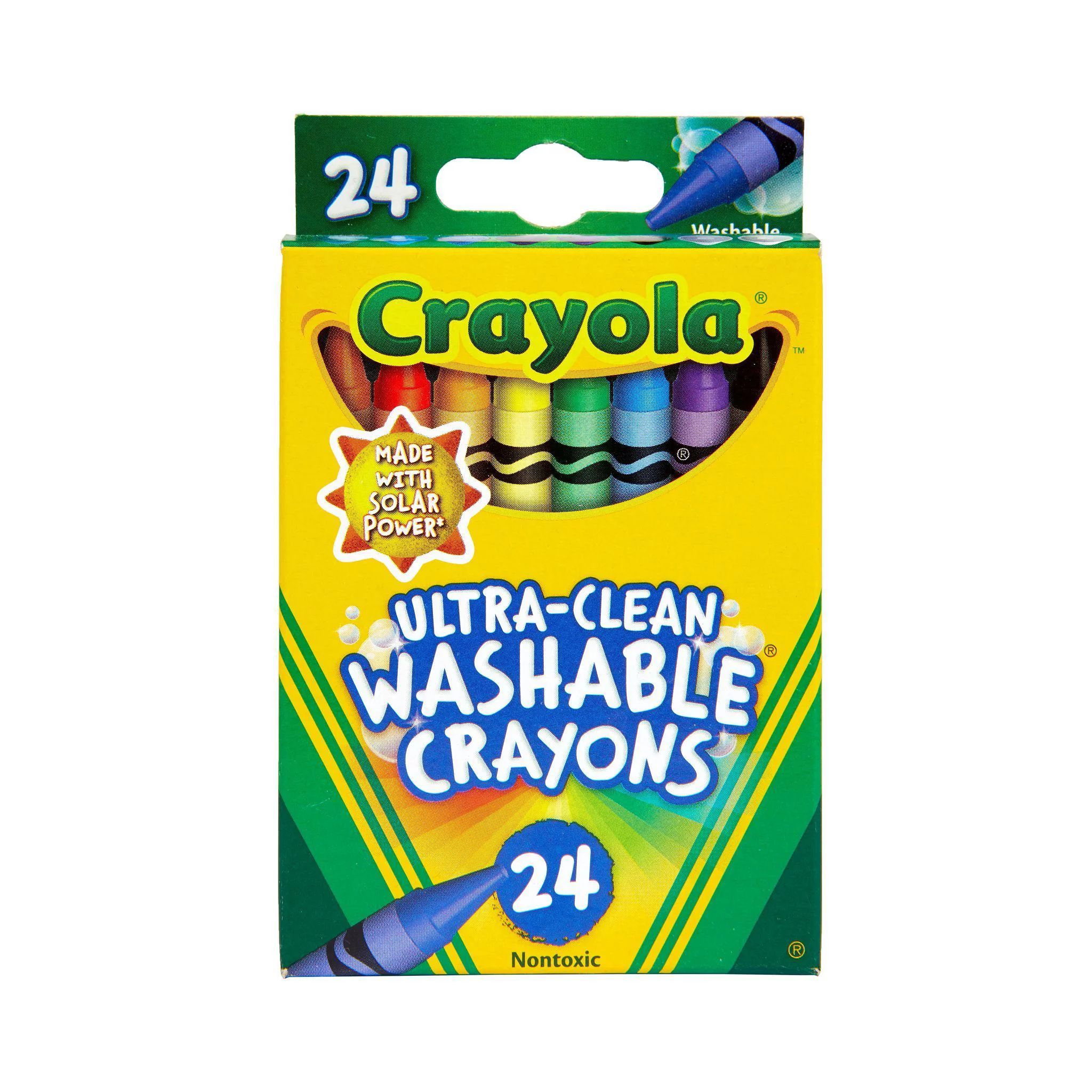 Crayola Washable Crayon Set, 24-Color Set | Walmart (US)