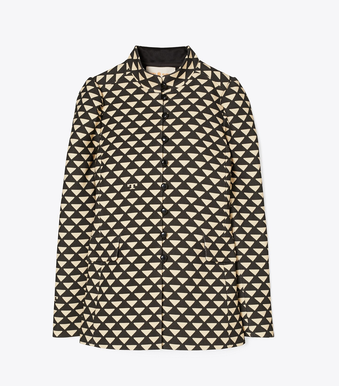 Triangle Geo Jacke aus Twillcrêpe: Damen Kleidung | Tory Burch DE | Tory Burch (DE)