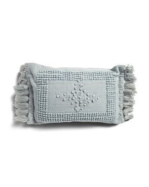 14x24 Tufted Knot Pillow | TJ Maxx