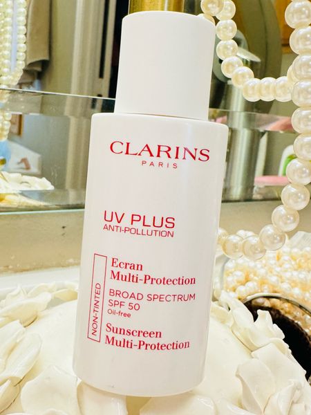 Clarins sunscreen and anti pollution serum 

#LTKOver40