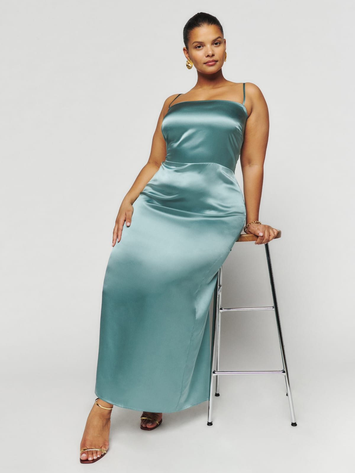 Frankie Silk Dress Es | Reformation (Global)