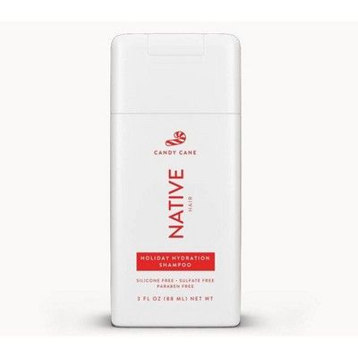 Native Travel Size Vegan Candy Cane Natural Holiday Hydration Shampoo, Clean, Sulfate, Paraben an... | Target