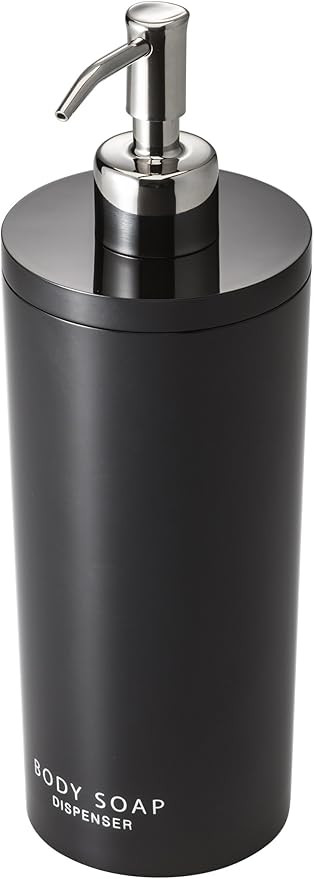 YAMAZAKI home 2933 Tower Body Soap Dispenser-Contemporary Bottle Pump for Shower,Black | Amazon (US)