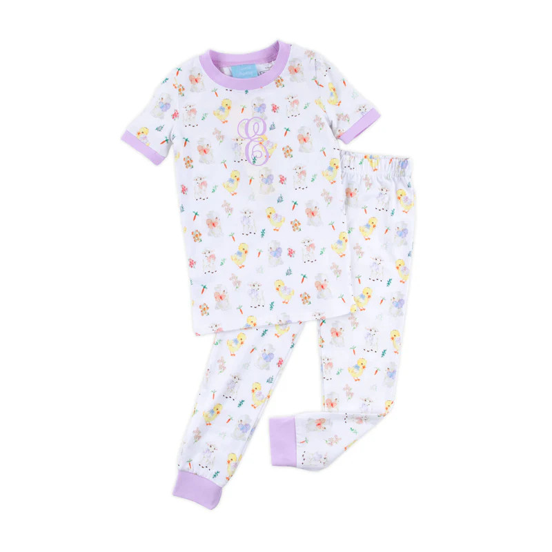 Bunny & Friends Purple Pajamas | Classic Whimsy