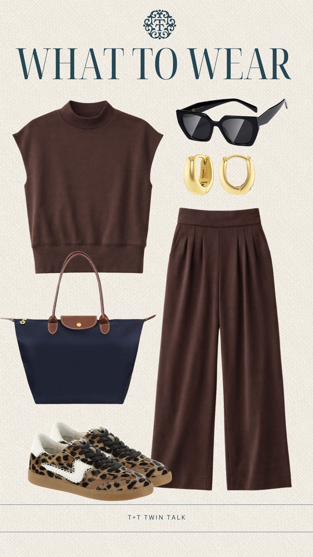 T+T, what to wear! This Benaar LA matching set is a comfortable option as we transition into spring! We paired it with some fun leopard sneakers and gold hoops to still feel put together! This is a great choice for a chill day running errands!

#LTKootd #LTKdayinmylife #LTKgrwm