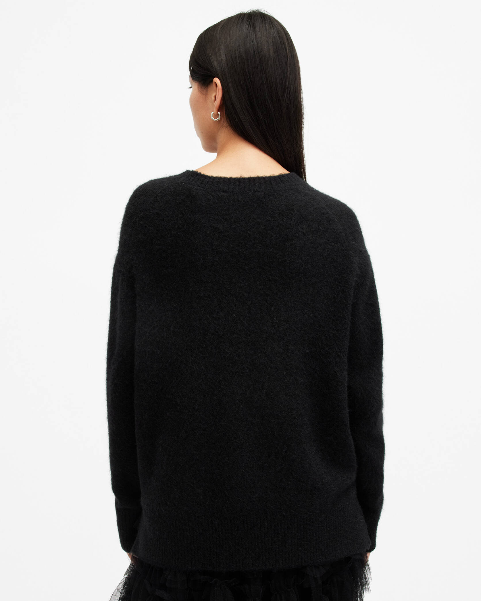 Goth Motif Crew Neck Sweater | AllSaints US