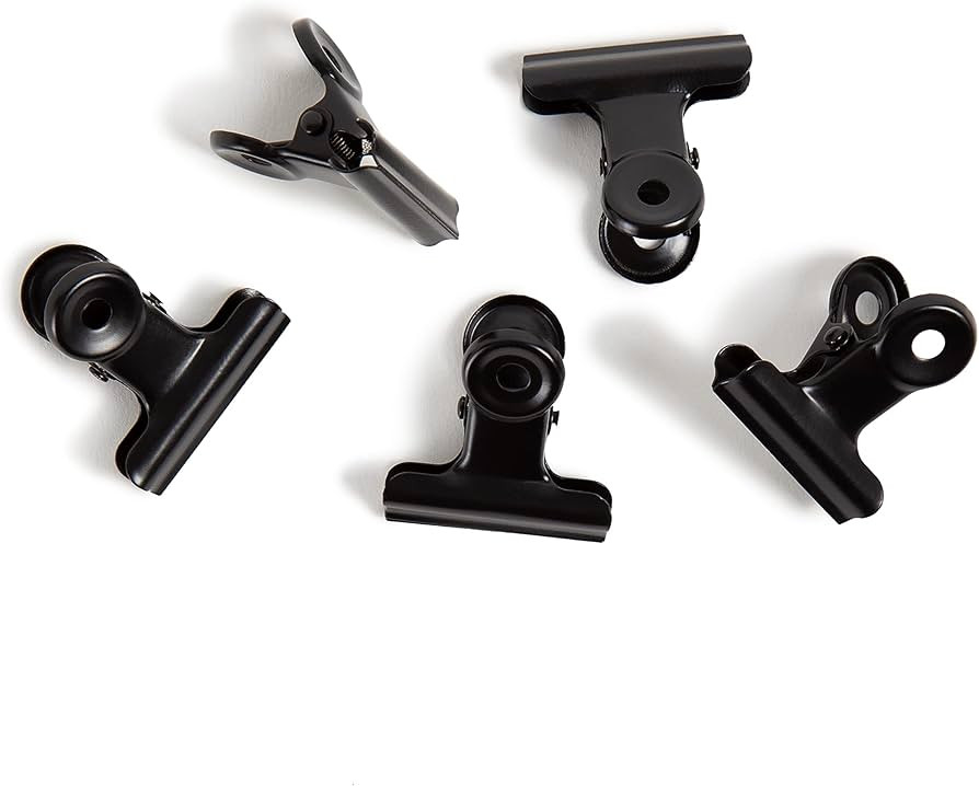 U Brands Black Bulldog Clips, Office Organization Supplies, 1.25”, 20 Count | Amazon (US)