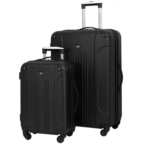2 pc. Expandable Hard-Side Spinner Luggage Set - Black | Walmart (US)