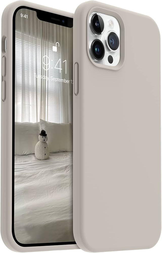 AOTESIER Shockproof Designed for iPhone 12 Pro Max Case, Liquid Silicone Phone Case with [Soft An... | Amazon (US)