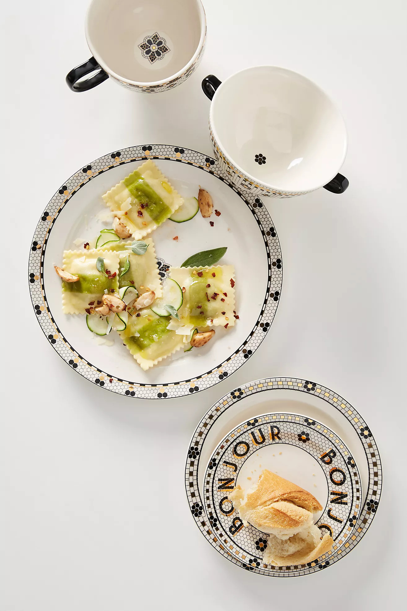 The Bistro Tile Dinnerware Bundle | Anthropologie (US)