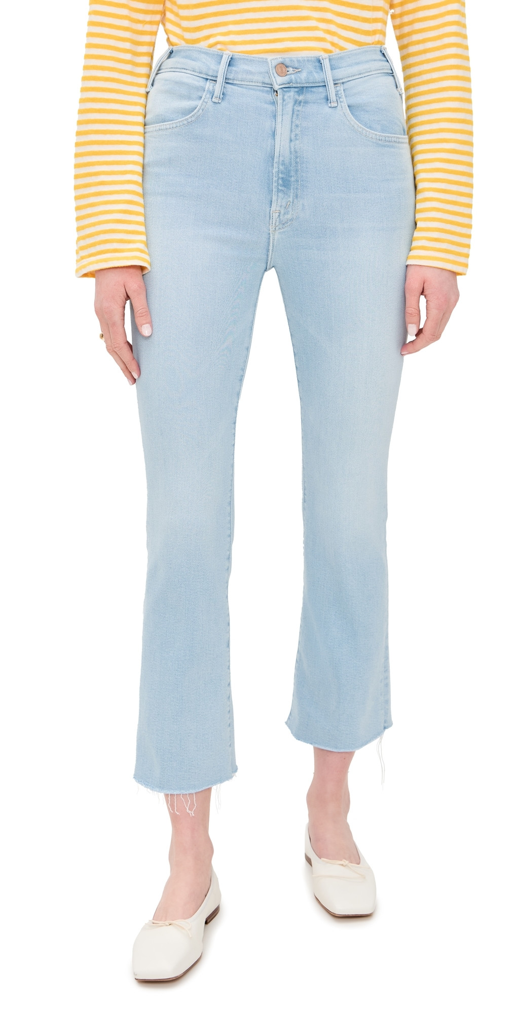 MOTHER The Hustler Ankle Fray Jeans Ball's In Your Court 32 | Shopbop