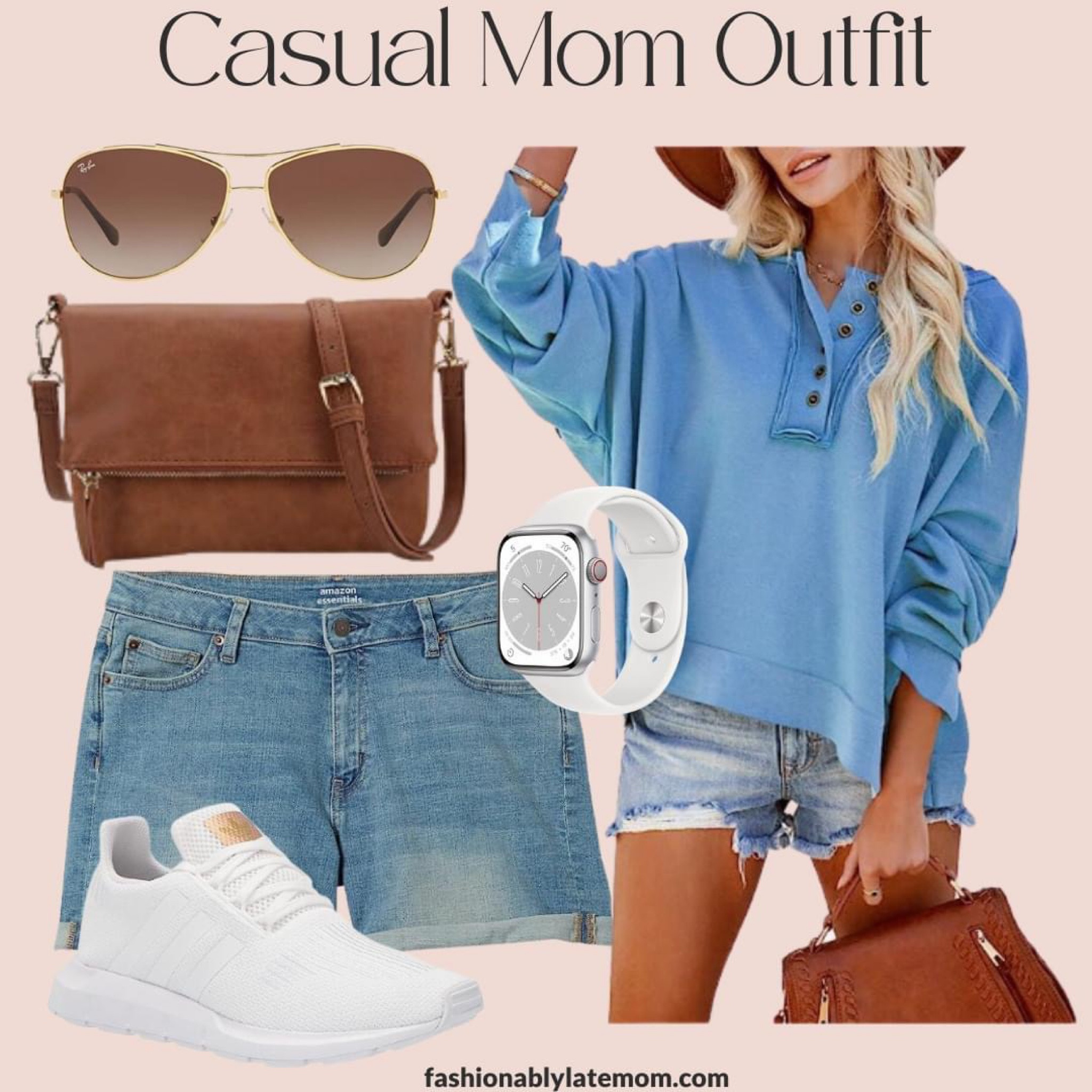 Fall sports are in full swing. Perfect outfit for the mom with busy weekends!! 
Fashionablylatemom 
Basic Fashion 
Workwear Outfit 
Apple Watch
Tennis shoes 

#LTKworkwear #LTKshoecrush #LTKstyletip
