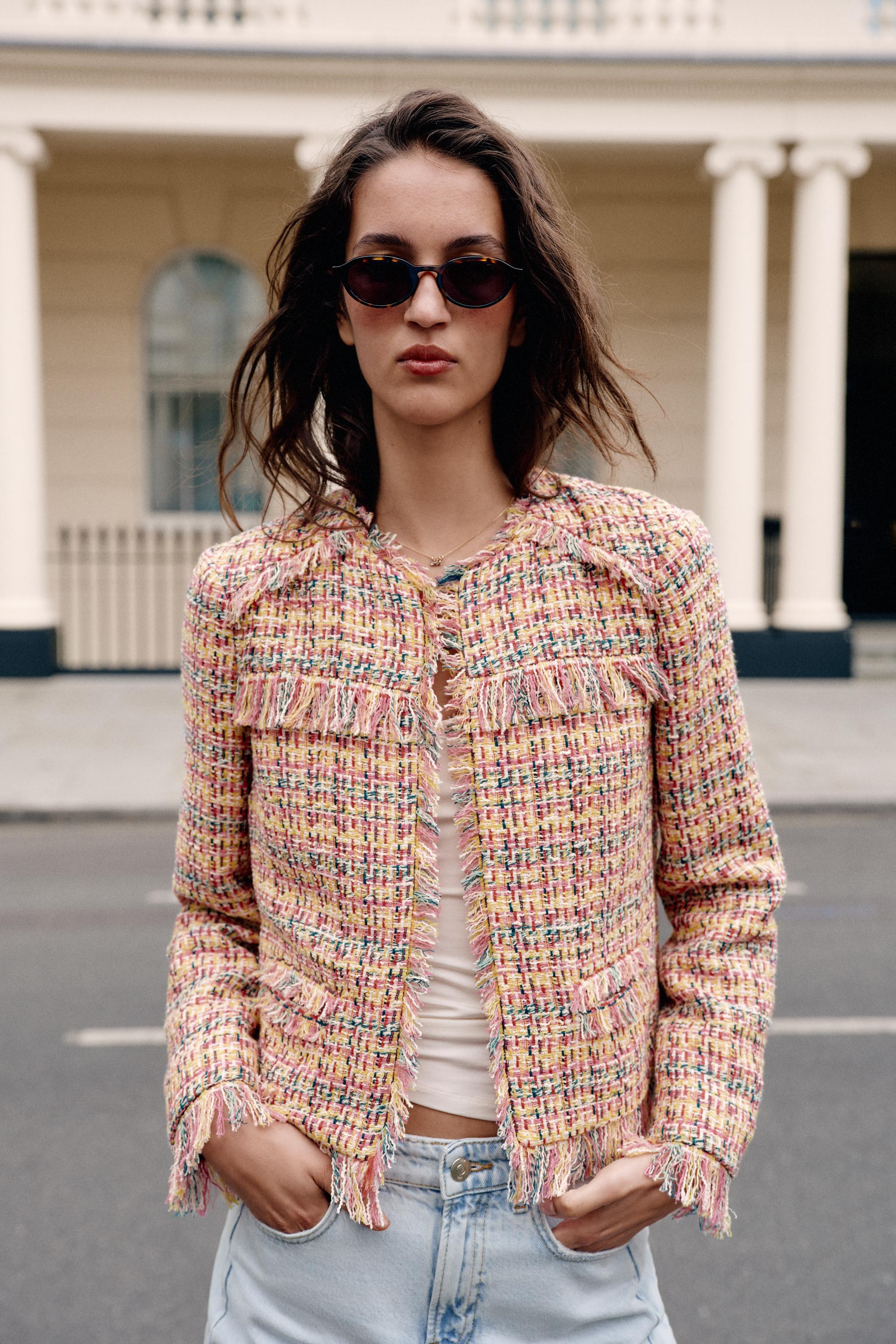 TEXTURED FRINGE BLAZER | Zara US