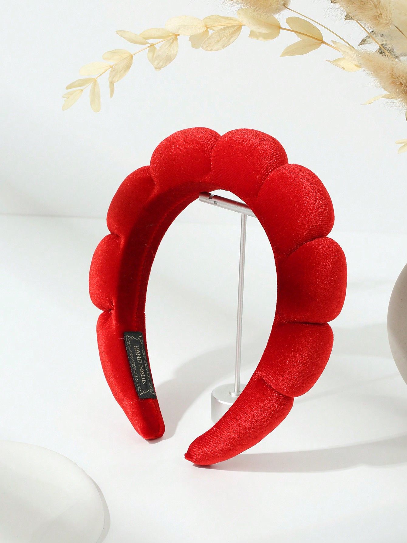 1pc Fashionable Velvet Fabric Hairband For Washing, Spa, Skin Care, Makeup Or Styling | SHEIN