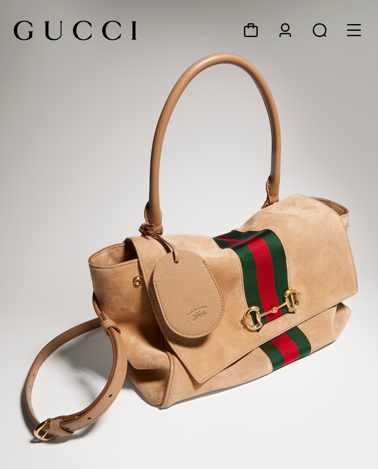 Soft suede, iconic stripe, and just enough structure 🤍
This Gucci bag feels timeless but still makes a statement. The kind of piece that instantly elevates even the simplest outfit.

Linked here ✨