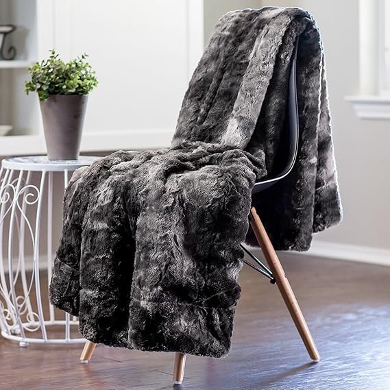 Chanasya Faux Fur Throw Blanket | Super Soft Fuzzy Light Weight Luxurious Cozy Warm Fluffy Plush ... | Amazon (US)