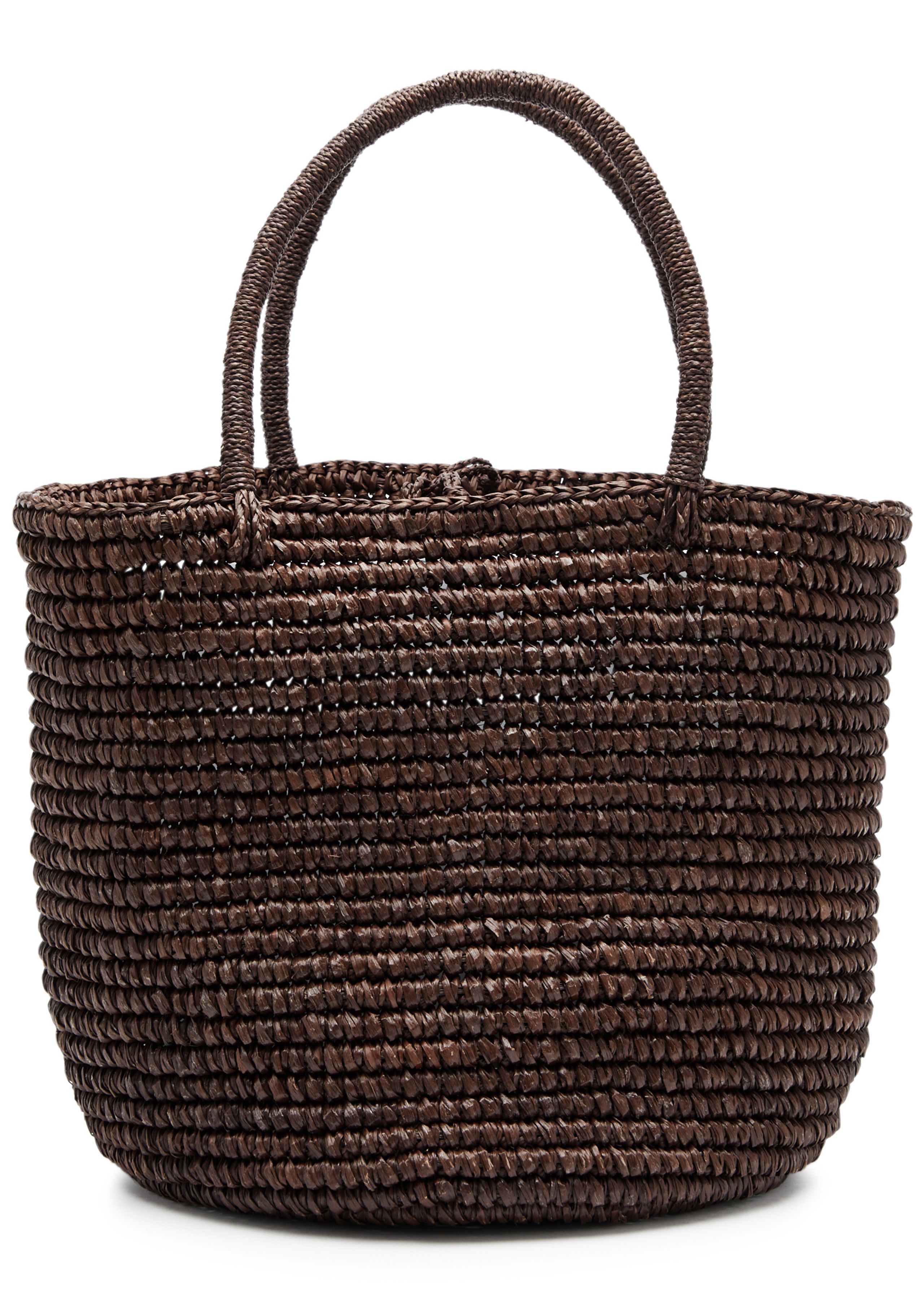 Medium raffia basket bag | Harvey Nichols