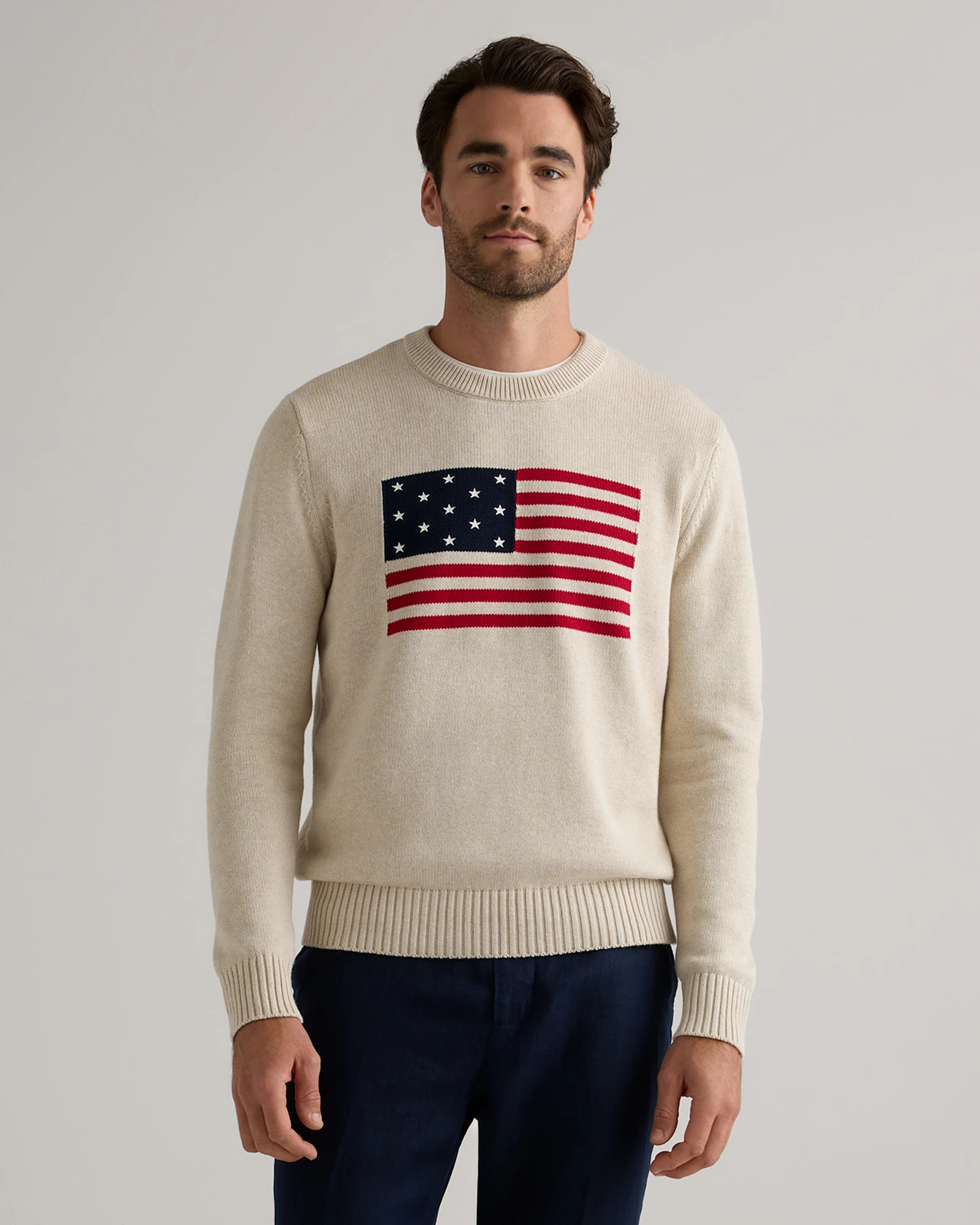 100% Organic Cotton Flag Sweater | Quince