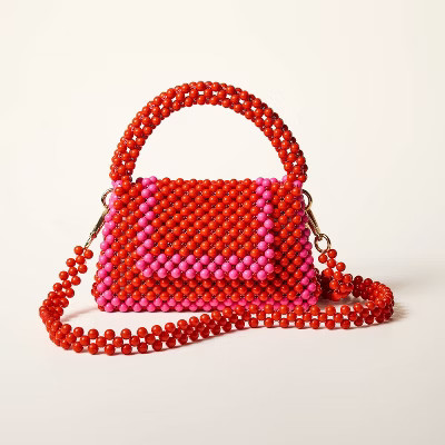 Colorblock Beaded Crossbody Bag - kate spade new york x Target Red/Pink | Target