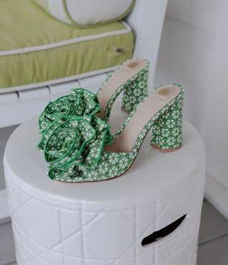 x Style by Simkins Blake Cane Print Flowered Dress Mules | Dillard's