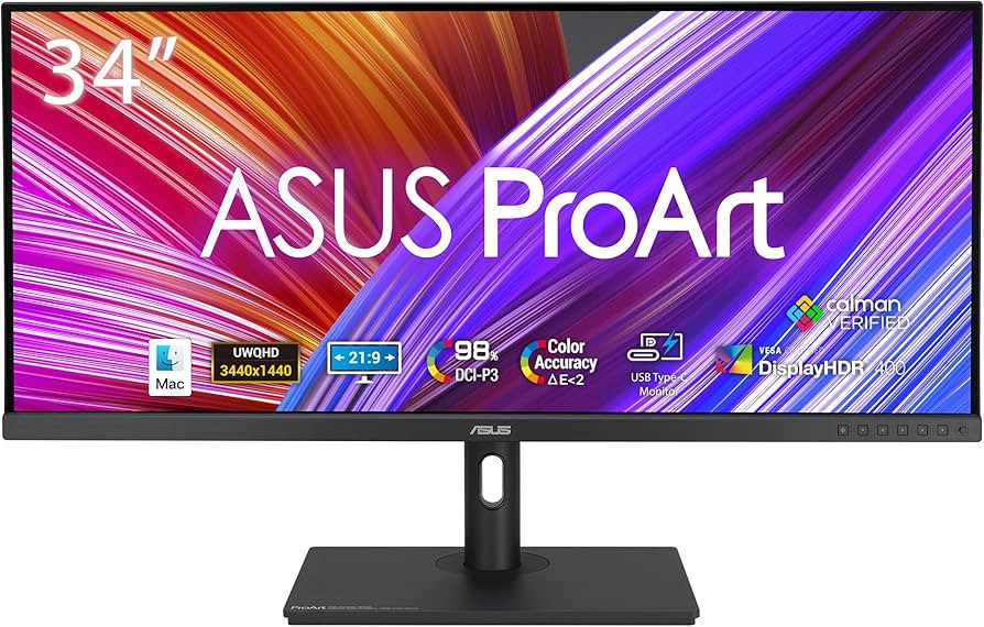 ASUS ProArt Display 34” Computer Monitor (PA348CGV) - 21:9 Ultra-Wide QHD (3440 x 1440), IPS, C... | Amazon (US)