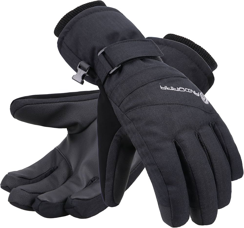 ANDORRA Women's Waterproof Touchscreen Ski Gloves | Amazon (US)