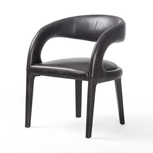 Four Hands Hawkins Dining Chair Sonoma Black | Gracious Style