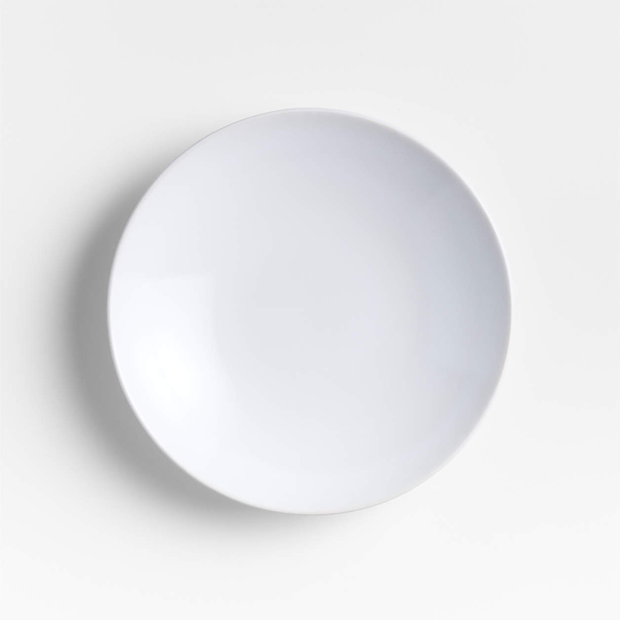 Craft White Stoneware Coupe Salad Plate + Reviews | Crate & Barrel | Crate & Barrel
