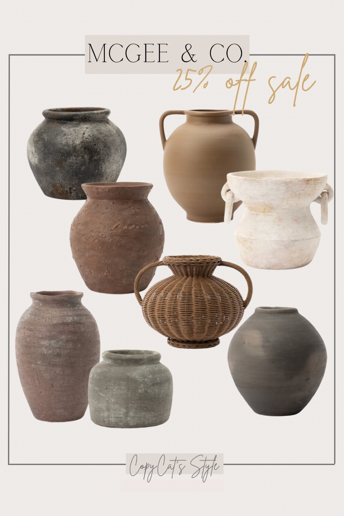 McGee & Co. Sale 25% off 
The perfect and simplest way to decorate for a new season is just switch out a vase and florals  

#LTKhome #LTKsalealert #LTKSeasonal