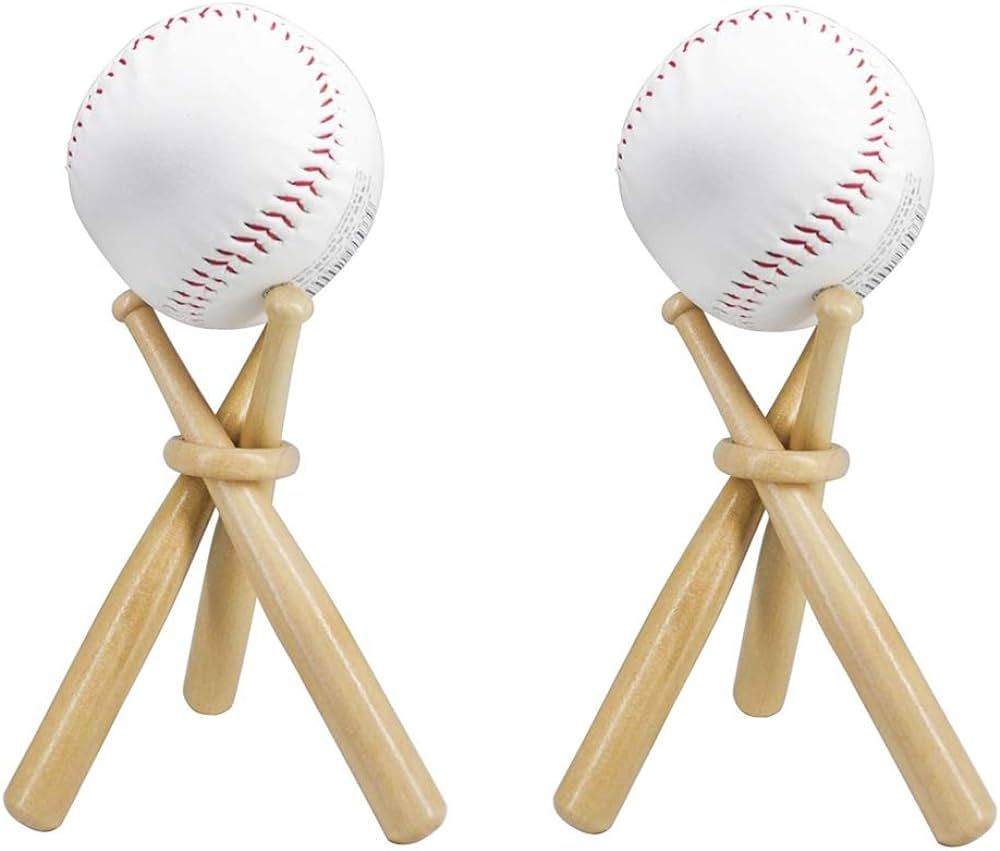 ZHTOOL Wooden Baseball Display Stand Holder | Amazon (US)