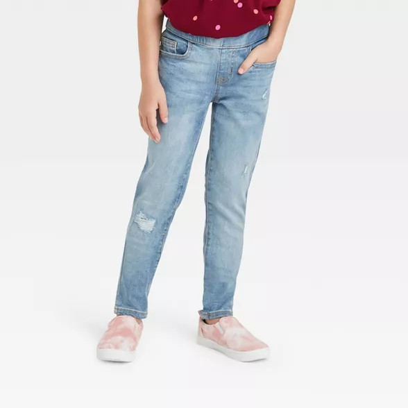 Girls' Mid-Rise Pull-On Jeggings - Cat & Jack™ | Target