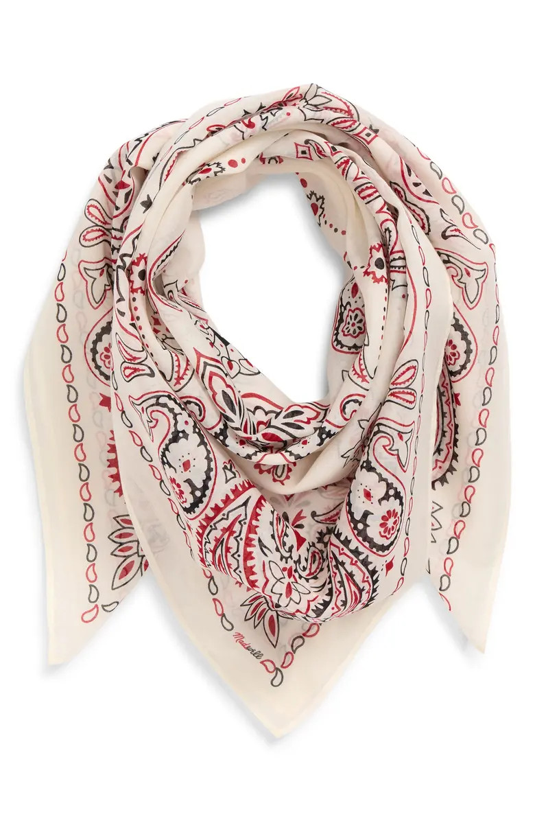 Madewell Medium Cotton Bandana | Nordstrom | Nordstrom