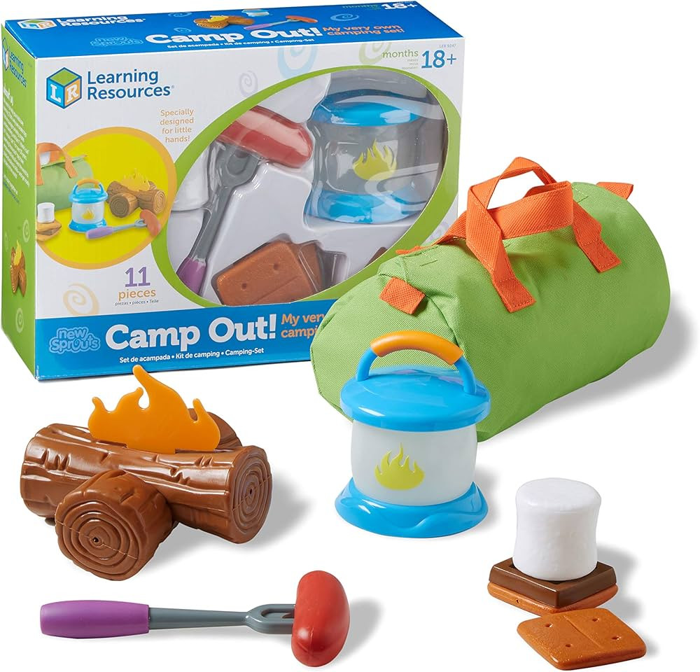 Learning Resources New Sprouts Camp Out! My Very Own Camping Set - 11 Pieces, Ages 18+ months Tod... | Amazon (US)