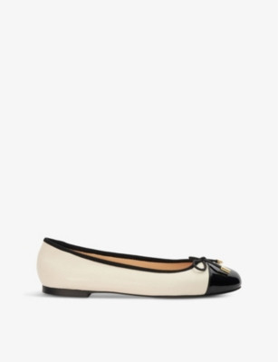 Highest bow-embellished leather ballet flats | Selfridges