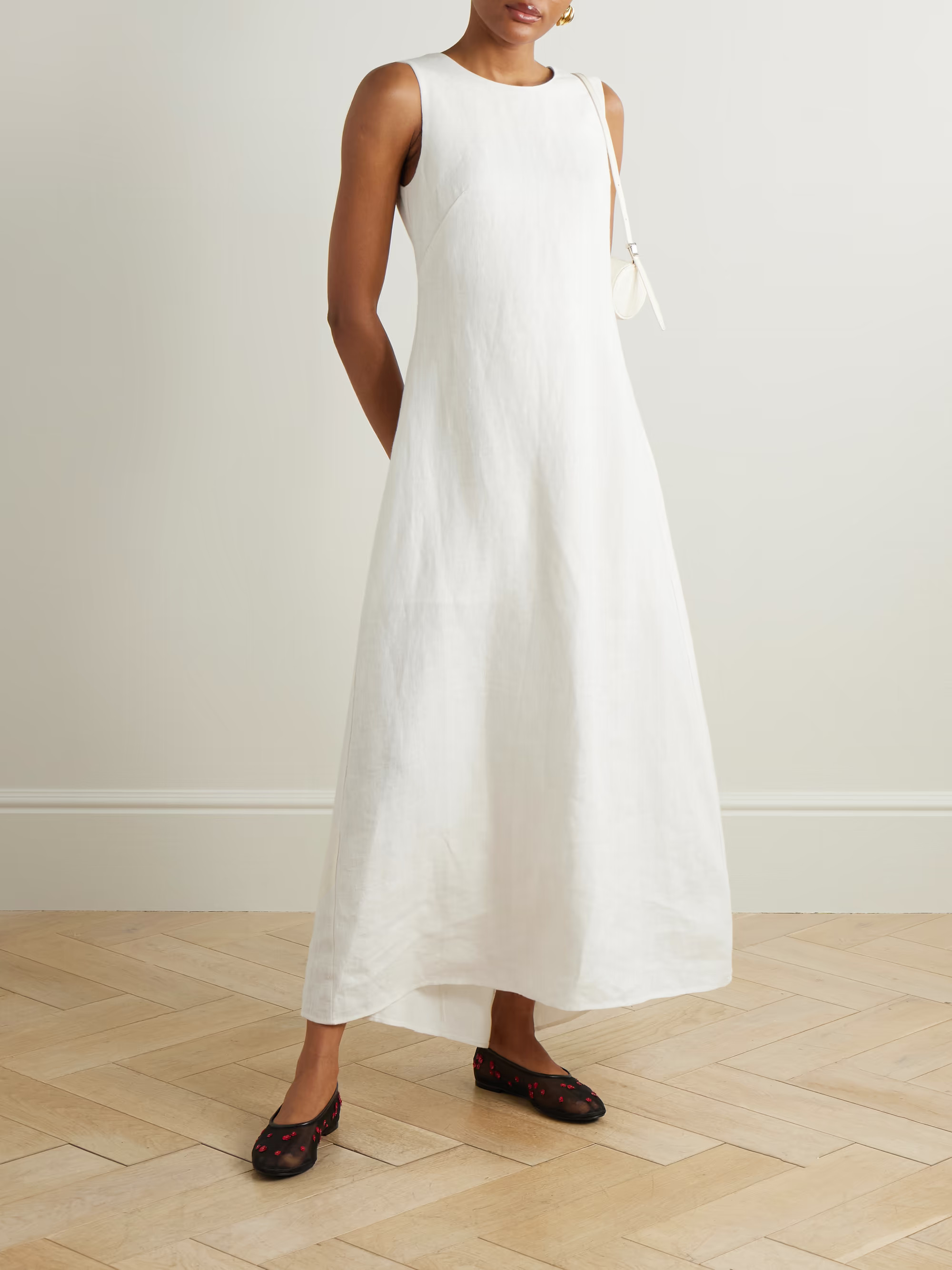 Matilda open-back tiered linen maxi dress | NET-A-PORTER (UK & EU)