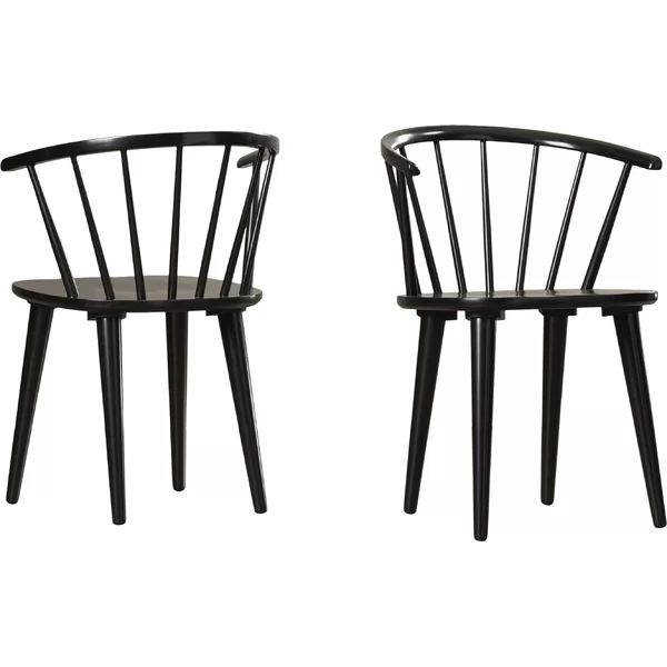 Spindle Solid Wood Windsor Back Arm Chair (Set of 2) | Wayfair North America