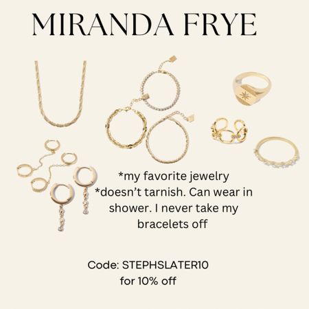 Miranda Frye jewelry, doesn’t tarnish, dainty/pretty everyday jewelry 

#LTKGiftGuide #LTKFind #LTKstyletip